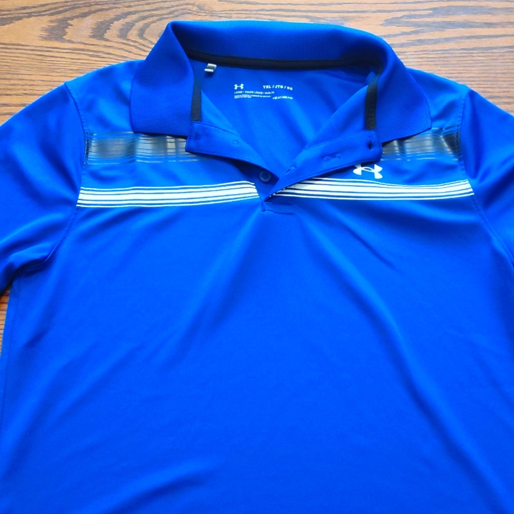 Under armour royal blue polo